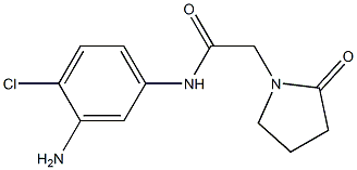 N-(3-amino-4-chlorophenyl)-2-(2-oxopyrrolidin-1-yl)acetamide Struktur