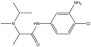 N-(3-amino-4-chlorophenyl)-2-[isopropyl(methyl)amino]propanamide Struktur
