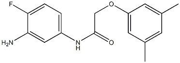 N-(3-amino-4-fluorophenyl)-2-(3,5-dimethylphenoxy)acetamide Struktur