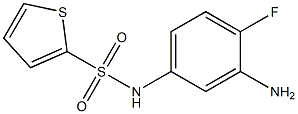 N-(3-amino-4-fluorophenyl)thiophene-2-sulfonamide Struktur
