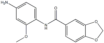 N-(4-amino-2-methoxyphenyl)-1,3-benzodioxole-5-carboxamide Struktur