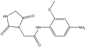 N-(4-amino-2-methoxyphenyl)-2-(2,5-dioxoimidazolidin-1-yl)acetamide Struktur