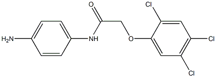 N-(4-aminophenyl)-2-(2,4,5-trichlorophenoxy)acetamide Struktur