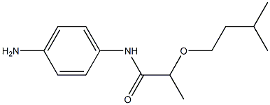 N-(4-aminophenyl)-2-(3-methylbutoxy)propanamide Struktur
