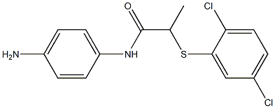 N-(4-aminophenyl)-2-[(2,5-dichlorophenyl)sulfanyl]propanamide Struktur