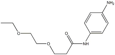 N-(4-aminophenyl)-3-(2-ethoxyethoxy)propanamide Struktur