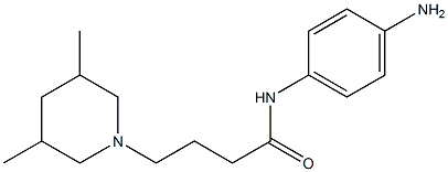 N-(4-aminophenyl)-4-(3,5-dimethylpiperidin-1-yl)butanamide Struktur