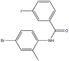 N-(4-bromo-2-methylphenyl)-3-iodobenzamide Struktur