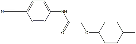 N-(4-cyanophenyl)-2-[(4-methylcyclohexyl)oxy]acetamide Struktur