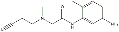 N-(5-amino-2-methylphenyl)-2-[(2-cyanoethyl)(methyl)amino]acetamide Struktur