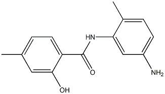 N-(5-amino-2-methylphenyl)-2-hydroxy-4-methylbenzamide Struktur