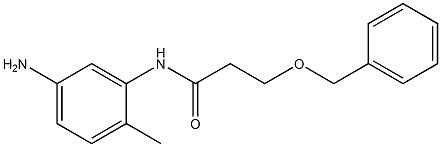N-(5-amino-2-methylphenyl)-3-(benzyloxy)propanamide Struktur
