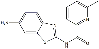 N-(6-amino-1,3-benzothiazol-2-yl)-6-methylpyridine-2-carboxamide Struktur
