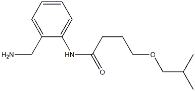 N-[2-(aminomethyl)phenyl]-4-(2-methylpropoxy)butanamide Struktur