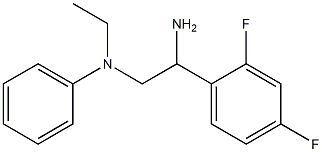 N-[2-amino-2-(2,4-difluorophenyl)ethyl]-N-ethyl-N-phenylamine Struktur