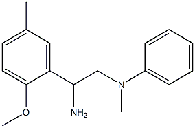N-[2-amino-2-(2-methoxy-5-methylphenyl)ethyl]-N-methyl-N-phenylamine Struktur