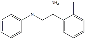 N-[2-amino-2-(2-methylphenyl)ethyl]-N-methyl-N-phenylamine Struktur