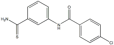 N-[3-(aminocarbonothioyl)phenyl]-4-chlorobenzamide Struktur