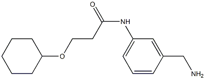 N-[3-(aminomethyl)phenyl]-3-(cyclohexyloxy)propanamide Struktur