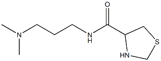 N-[3-(dimethylamino)propyl]-1,3-thiazolidine-4-carboxamide Struktur