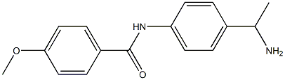 N-[4-(1-aminoethyl)phenyl]-4-methoxybenzamide Struktur