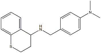 N-{[4-(dimethylamino)phenyl]methyl}-3,4-dihydro-2H-1-benzothiopyran-4-amine Struktur