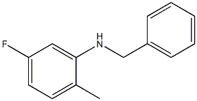 N-benzyl-5-fluoro-2-methylaniline Struktur