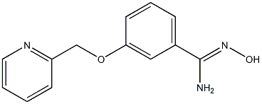 N'-hydroxy-3-(pyridin-2-ylmethoxy)benzenecarboximidamide Struktur