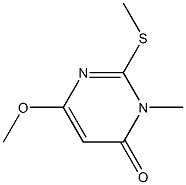 6-methoxy-3-methyl-2-(methylsulfanyl)-4(3H)-pyrimidinone Struktur