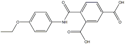 4-[(4-ethoxyanilino)carbonyl]isophthalic acid Struktur