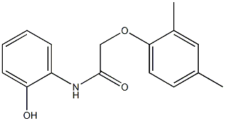 2-(2,4-dimethylphenoxy)-N-(2-hydroxyphenyl)acetamide Struktur
