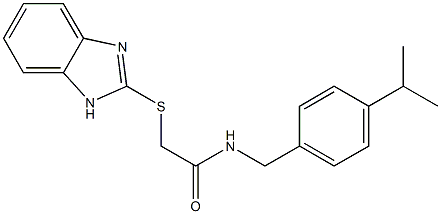 2-(1H-benzimidazol-2-ylsulfanyl)-N-(4-isopropylbenzyl)acetamide