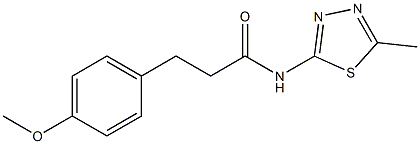 3-(4-methoxyphenyl)-N-(5-methyl-1,3,4-thiadiazol-2-yl)propanamide Struktur