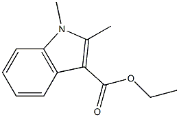 ethyl 1,2-dimethyl-1H-indole-3-carboxylate Struktur