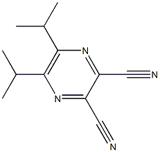 5,6-diisopropyl-2,3-pyrazinedicarbonitrile Struktur