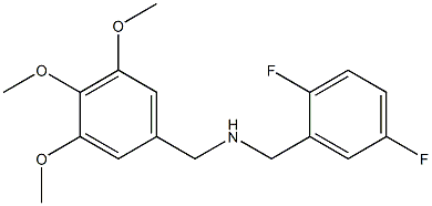 (2,5-difluorophenyl)-N-{[3,4,5-tris(methyloxy)phenyl]methyl}methanamine Struktur