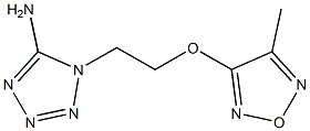 1-{2-[(4-methyl-1,2,5-oxadiazol-3-yl)oxy]ethyl}-1H-tetraazol-5-ylamine Struktur