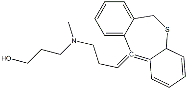 3-[(3-dibenzo[b,e]thiepin-11(6H)-ylidenepropyl)(methyl)amino]-1-propanol Struktur