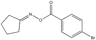 N-[(4-bromobenzoyl)oxy]-N-cyclopentylideneamine Struktur