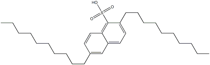 2,6-Didecyl-1-naphthalenesulfonic acid Struktur