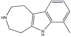 1,2,3,4,5,6-Hexahydro-7-methylazepino[4,5-b]indole Struktur