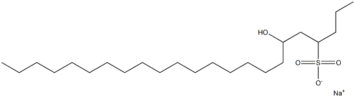 6-Hydroxytricosane-4-sulfonic acid sodium salt Struktur