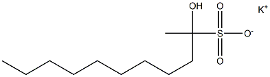 2-Hydroxyundecane-2-sulfonic acid potassium salt Struktur