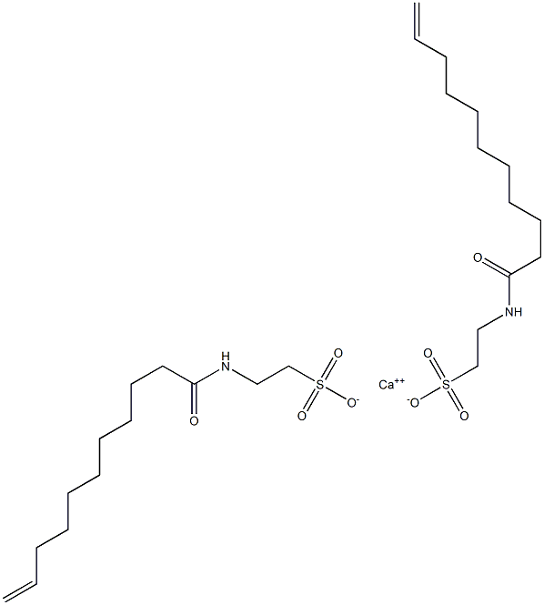 Bis[N-(10-undecenoyl)taurine]calcium salt Struktur