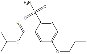 5-Propoxy-2-sulfamoylbenzoic acid isopropyl ester Struktur