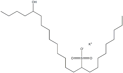 20-Hydroxytetracosane-10-sulfonic acid potassium salt Struktur