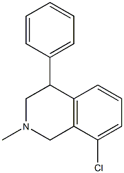 8-Chloro-1,2,3,4-tetrahydro-2-methyl-4-(phenyl)isoquinoline Struktur