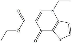 4-Ethyl-7-oxothieno[3,2-b]pyridine-6-carboxylic acid ethyl ester Struktur