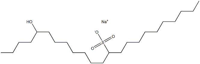 19-Hydroxytricosane-11-sulfonic acid sodium salt Struktur
