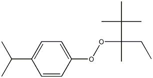 4-Isopropylphenyl 1,2,2-trimethyl-1-ethylpropyl peroxide Struktur